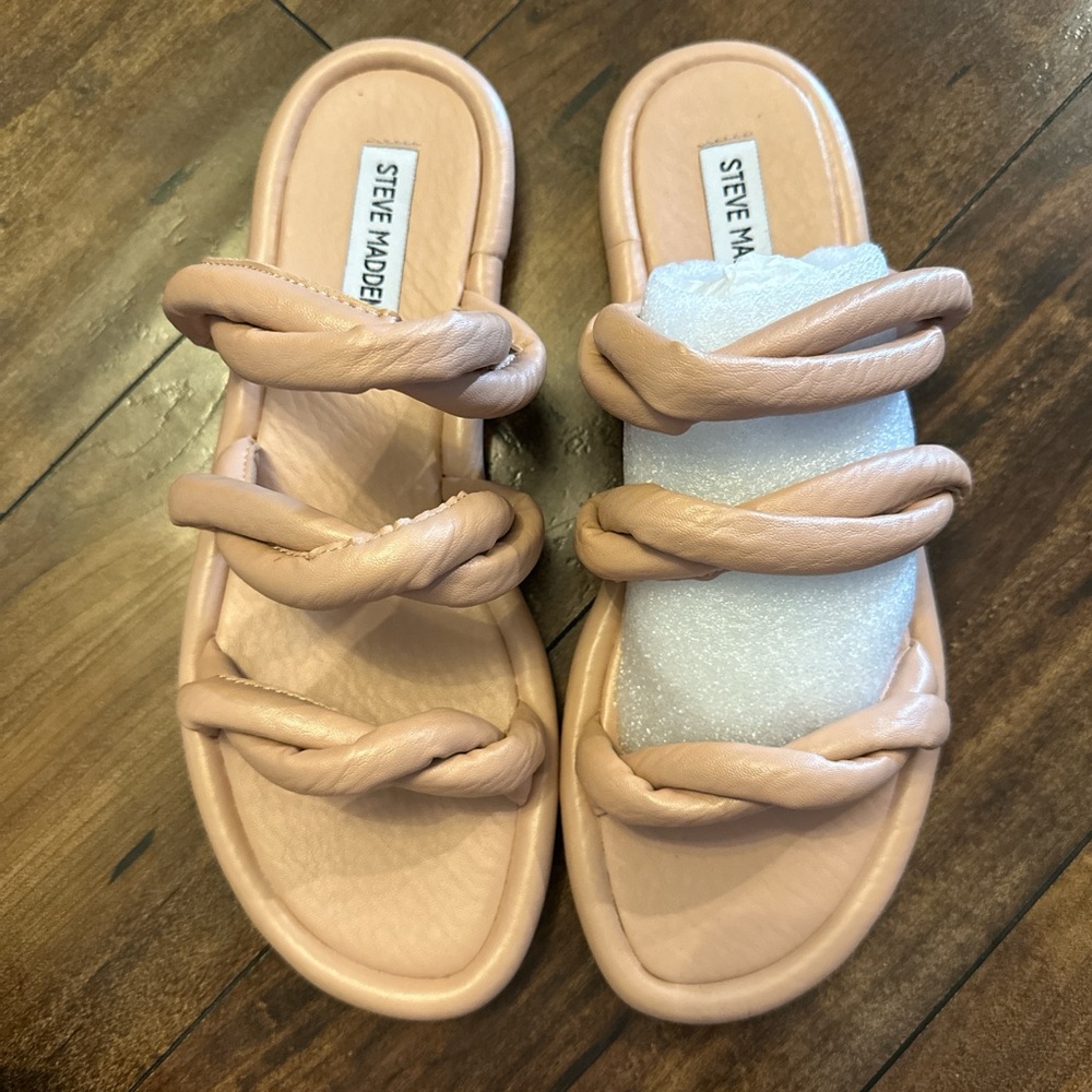 Steve Madden Women's Nude Braided Sandals